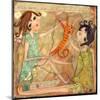 Big Eyed Girl Best Friends-Wyanne-Mounted Giclee Print