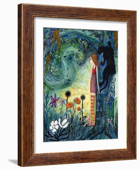 Big Eyed Girl Can of Worms-Wyanne-Framed Giclee Print