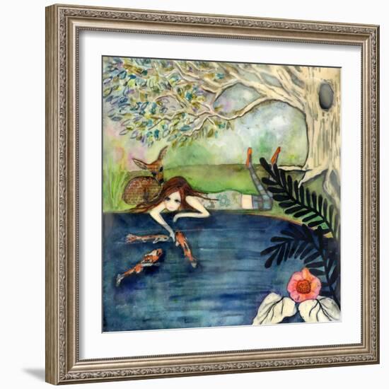 Big Eyed Girl Daydream Believer-Wyanne-Framed Giclee Print