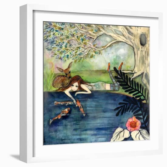 Big Eyed Girl Daydream Believer-Wyanne-Framed Giclee Print