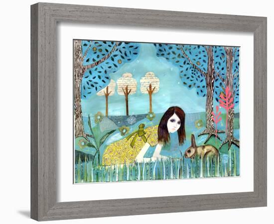 Big Eyed Girl Dreamstate-Wyanne-Framed Giclee Print