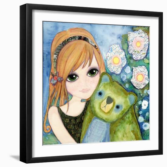 Big Eyed Girl Fast Friends-Wyanne-Framed Giclee Print