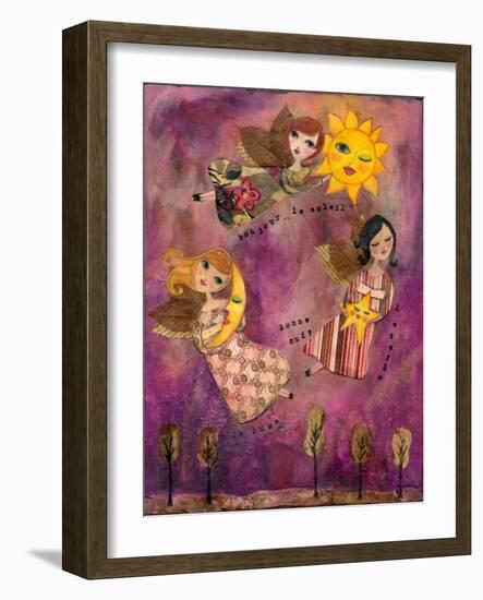 Big Eyed Girl Good Morning Sun-Wyanne-Framed Giclee Print