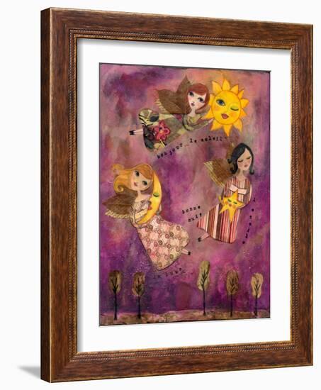 Big Eyed Girl Good Morning Sun-Wyanne-Framed Giclee Print