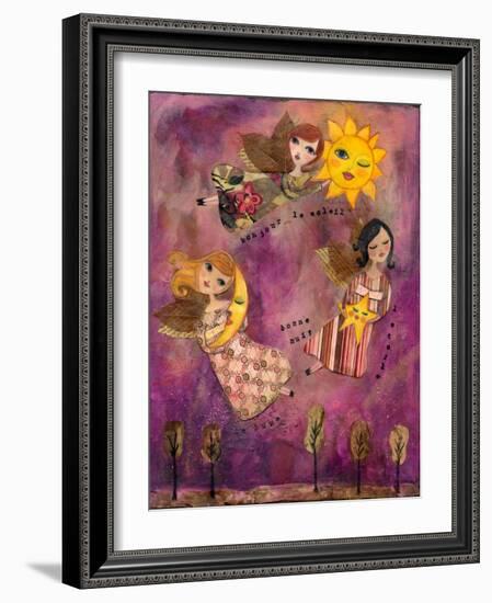 Big Eyed Girl Good Morning Sun-Wyanne-Framed Giclee Print