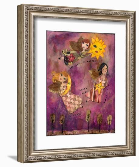 Big Eyed Girl Good Morning Sun-Wyanne-Framed Giclee Print