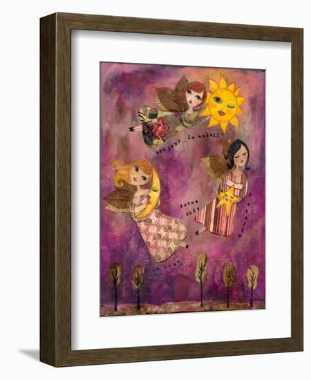 Big Eyed Girl Good Morning Sun-Wyanne-Framed Giclee Print