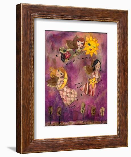 Big Eyed Girl Good Morning Sun-Wyanne-Framed Giclee Print