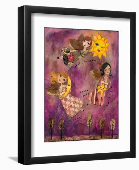 Big Eyed Girl Good Morning Sun-Wyanne-Framed Giclee Print