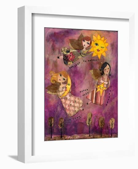 Big Eyed Girl Good Morning Sun-Wyanne-Framed Giclee Print