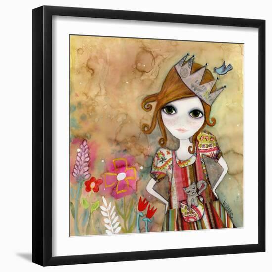 Big Eyed Girl I Am the Queen (No Words)-Wyanne-Framed Giclee Print