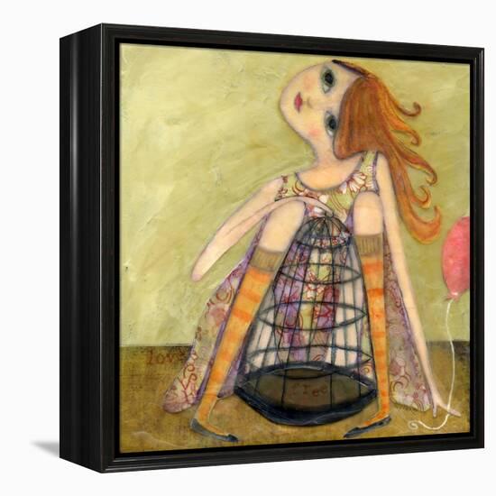 Big Eyed Girl If You Love Something-Wyanne-Framed Premier Image Canvas