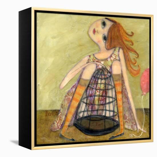 Big Eyed Girl If You Love Something-Wyanne-Framed Premier Image Canvas