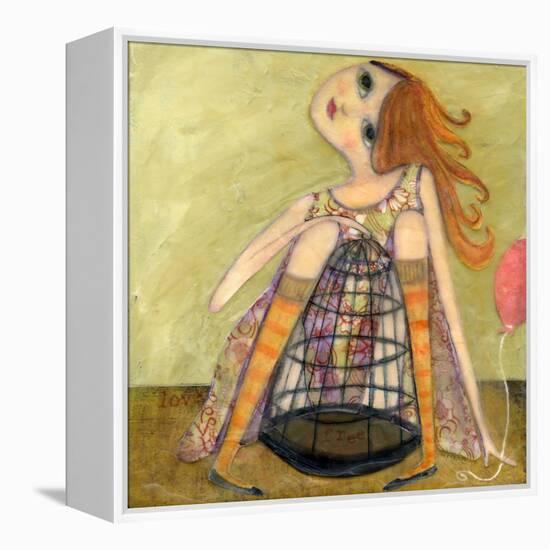 Big Eyed Girl If You Love Something-Wyanne-Framed Premier Image Canvas