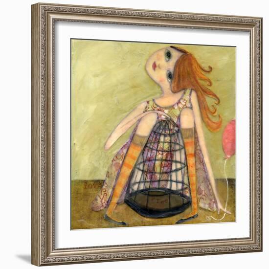 Big Eyed Girl If You Love Something-Wyanne-Framed Giclee Print