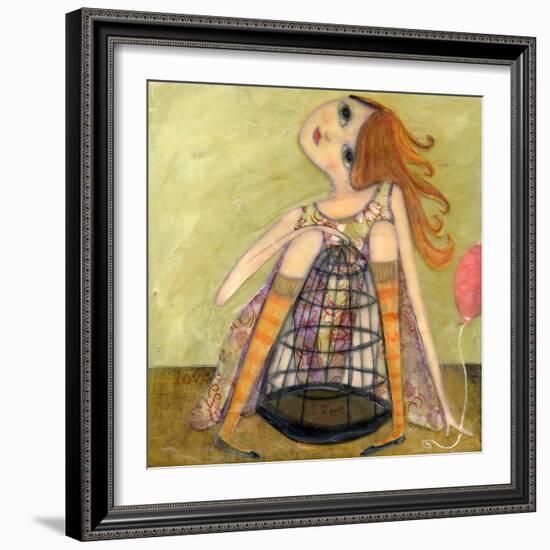 Big Eyed Girl If You Love Something-Wyanne-Framed Giclee Print