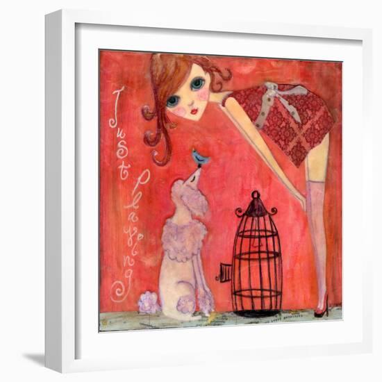 Big Eyed Girl Just Playing-Wyanne-Framed Giclee Print