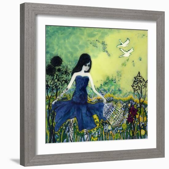 Big Eyed Girl Letting Go-Wyanne-Framed Giclee Print