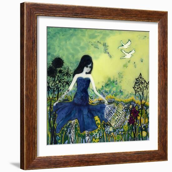 Big Eyed Girl Letting Go-Wyanne-Framed Giclee Print