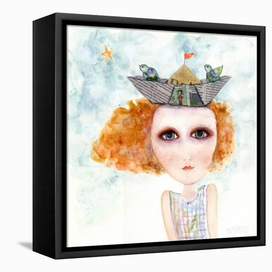 Big Eyed Girl Life Is But a Dream-Wyanne-Framed Premier Image Canvas