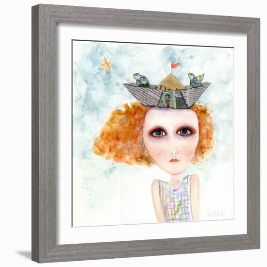 Big Eyed Girl Life Is But a Dream-Wyanne-Framed Giclee Print