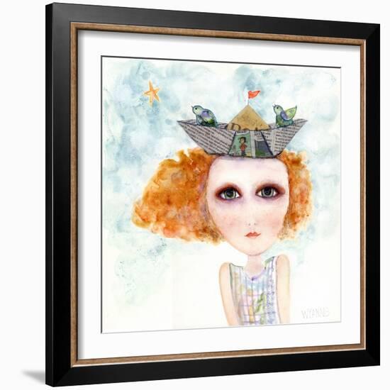 Big Eyed Girl Life Is But a Dream-Wyanne-Framed Giclee Print