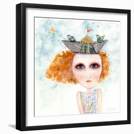 Big Eyed Girl Life Is But a Dream-Wyanne-Framed Giclee Print