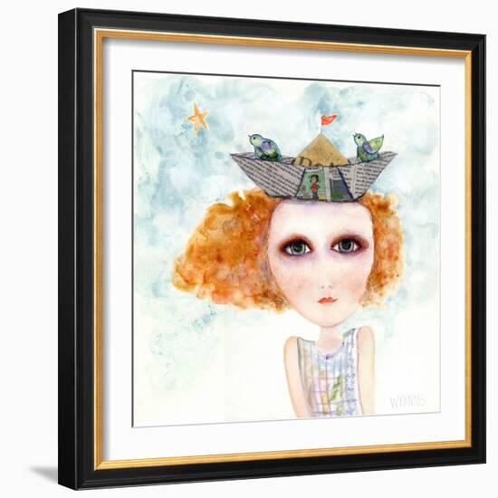 Big Eyed Girl Life Is But a Dream-Wyanne-Framed Giclee Print