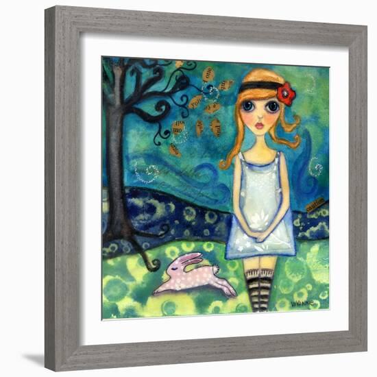 Big Eyed Girl My Name Is Alice-Wyanne-Framed Giclee Print