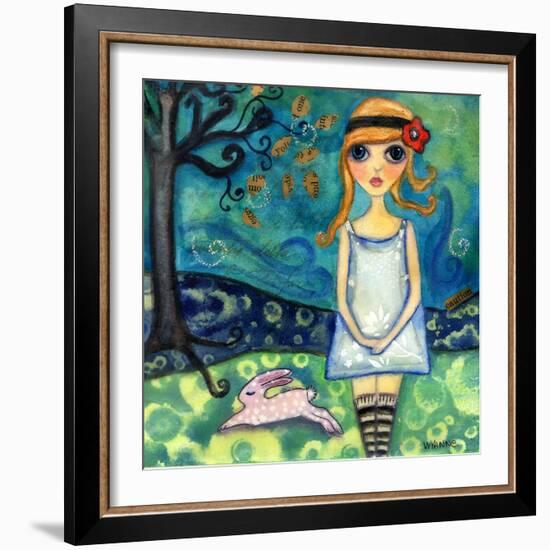 Big Eyed Girl My Name Is Alice-Wyanne-Framed Giclee Print