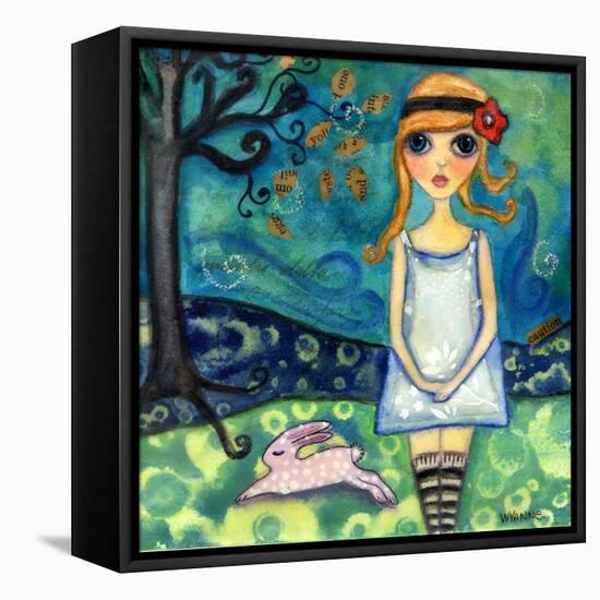 Big Eyed Girl My Name Is Alice-Wyanne-Framed Premier Image Canvas