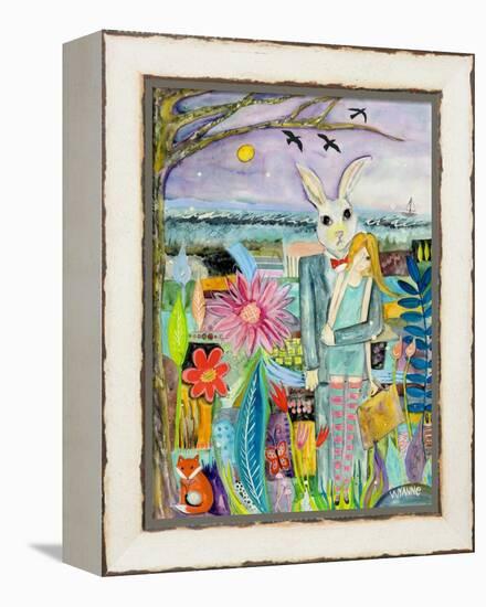 Big Eyed Girl Promised Land-Wyanne-Framed Premier Image Canvas