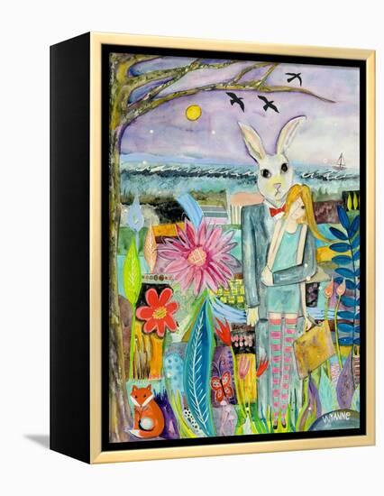 Big Eyed Girl Promised Land-Wyanne-Framed Premier Image Canvas