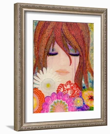 Big Eyed Girl Reflections-Wyanne-Framed Giclee Print