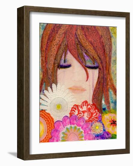 Big Eyed Girl Reflections-Wyanne-Framed Giclee Print