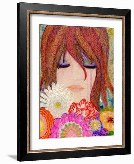 Big Eyed Girl Reflections-Wyanne-Framed Giclee Print