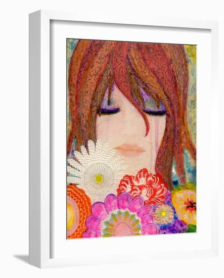 Big Eyed Girl Reflections-Wyanne-Framed Giclee Print