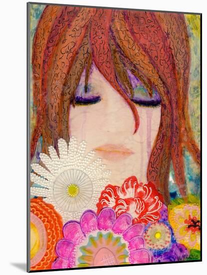 Big Eyed Girl Reflections-Wyanne-Mounted Giclee Print