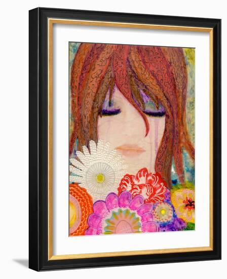 Big Eyed Girl Reflections-Wyanne-Framed Giclee Print