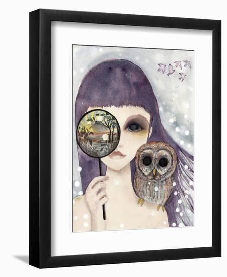 Big Eyed Girl See-Wyanne-Framed Giclee Print