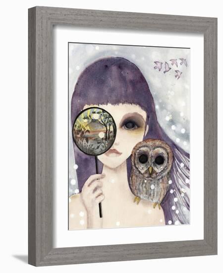 Big Eyed Girl See-Wyanne-Framed Giclee Print