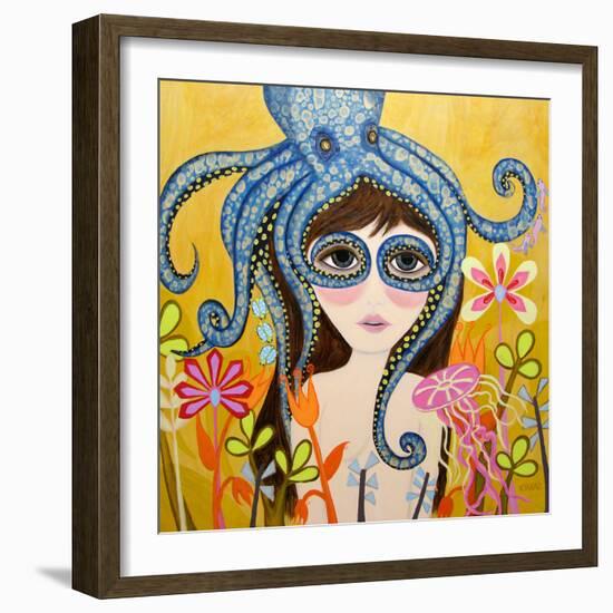 Big Eyed Girl She Can See Clearly Now-Wyanne-Framed Premium Giclee Print