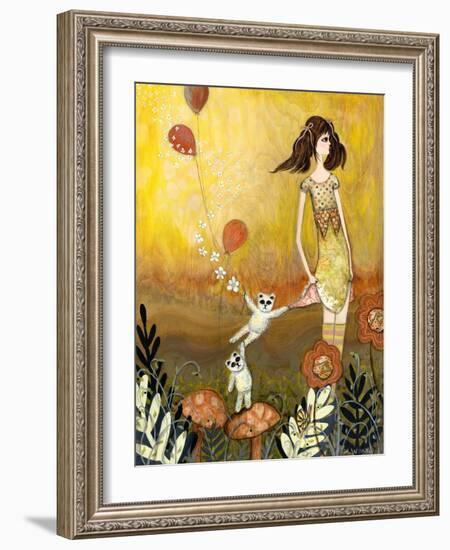 Big Eyed Girl She Doesn't Want to Play-Wyanne-Framed Giclee Print