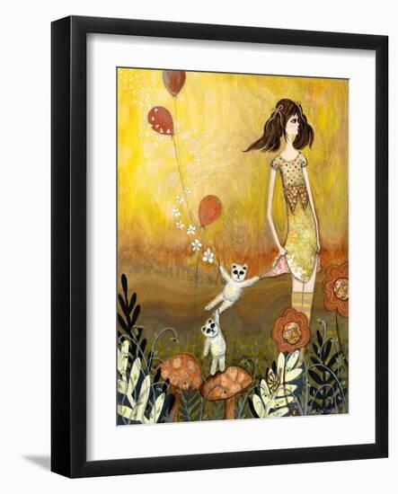 Big Eyed Girl She Doesn't Want to Play-Wyanne-Framed Giclee Print
