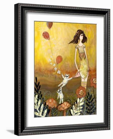 Big Eyed Girl She Doesn't Want to Play-Wyanne-Framed Giclee Print