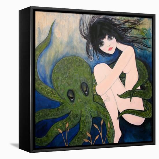 Big Eyed Girl She Wants to See New Things-Wyanne-Framed Premier Image Canvas