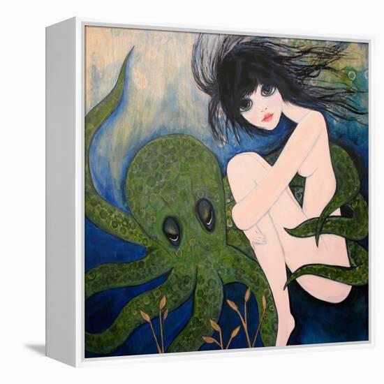 Big Eyed Girl She Wants to See New Things-Wyanne-Framed Premier Image Canvas