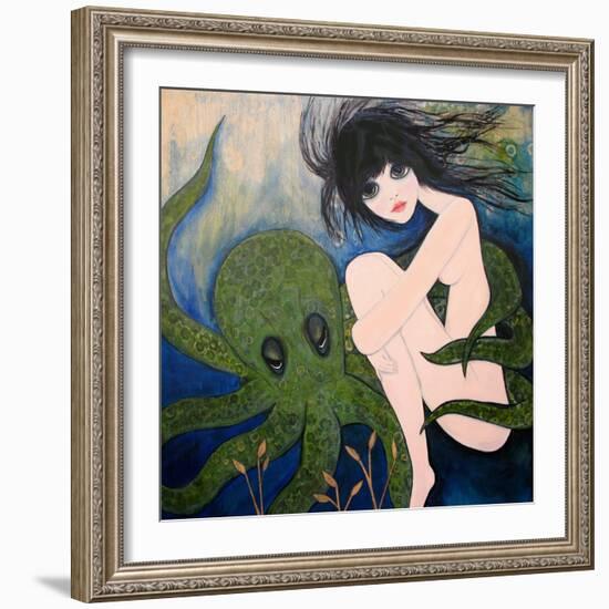 Big Eyed Girl She Wants to See New Things-Wyanne-Framed Giclee Print