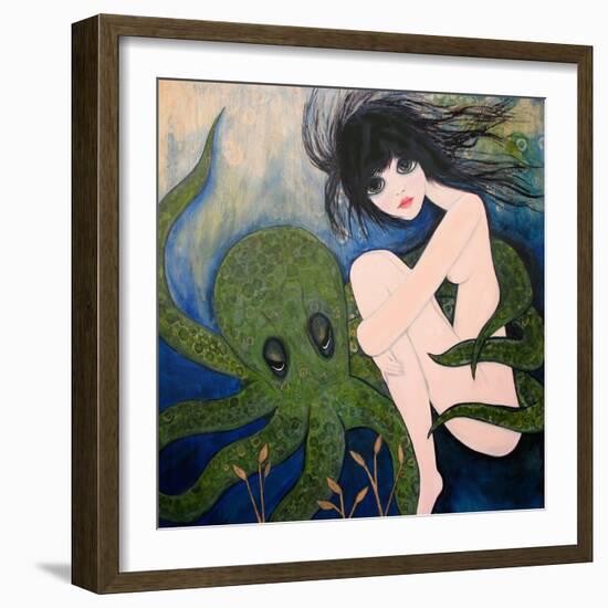 Big Eyed Girl She Wants to See New Things-Wyanne-Framed Giclee Print