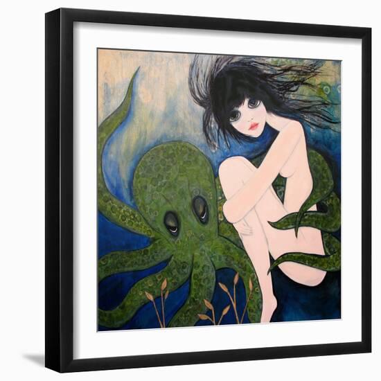 Big Eyed Girl She Wants to See New Things-Wyanne-Framed Giclee Print